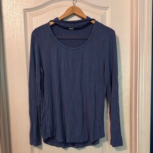Stylish Navy Long Sleeve Top